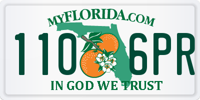 FL license plate 1106PR