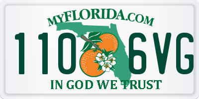 FL license plate 1106VG