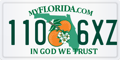 FL license plate 1106XZ
