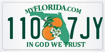 FL license plate 1107JY