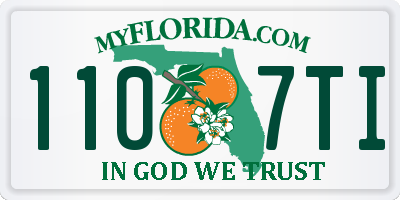 FL license plate 1107TI