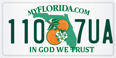 FL license plate 1107UA