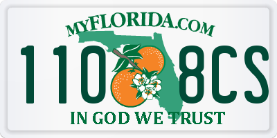 FL license plate 1108CS