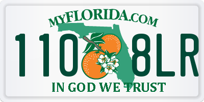FL license plate 1108LR