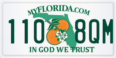 FL license plate 1108QM