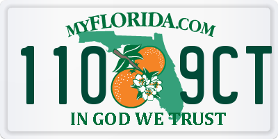 FL license plate 1109CT