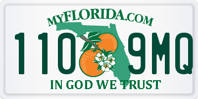 FL license plate 1109MQ