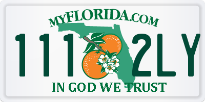 FL license plate 1112LY