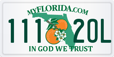 FL license plate 1112OL