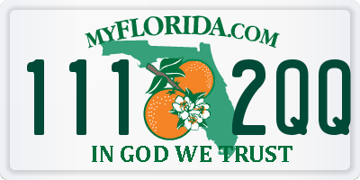 FL license plate 1112QQ