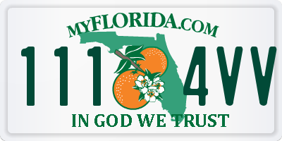 FL license plate 1114VV