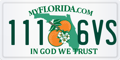 FL license plate 1116VS