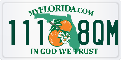 FL license plate 1118QM