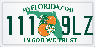 FL license plate 1119LZ