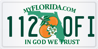FL license plate 1120FI