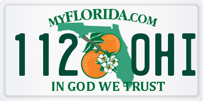 FL license plate 1120HI