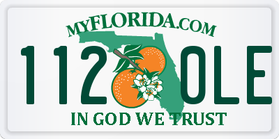 FL license plate 1120LE