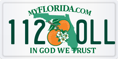 FL license plate 1120LL