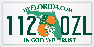 FL license plate 1120ZL