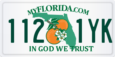FL license plate 1121YK