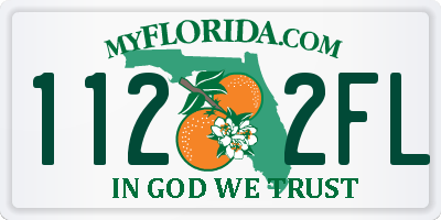 FL license plate 1122FL