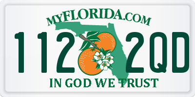 FL license plate 1122QD
