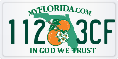 FL license plate 1123CF
