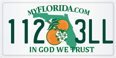 FL license plate 1123LL