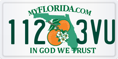 FL license plate 1123VU