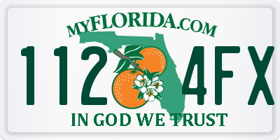 FL license plate 1124FX