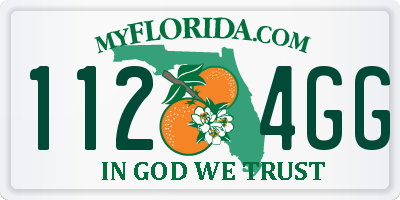 FL license plate 1124GG