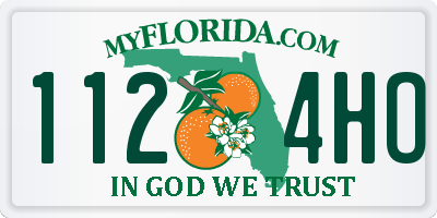 FL license plate 1124HO