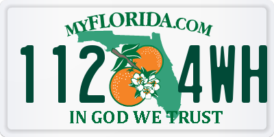 FL license plate 1124WH
