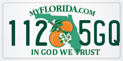 FL license plate 1125GQ