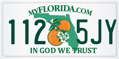 FL license plate 1125JY