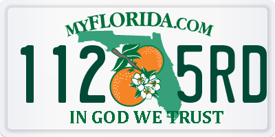FL license plate 1125RD
