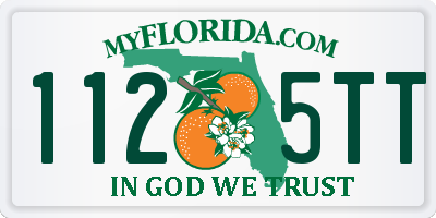 FL license plate 1125TT
