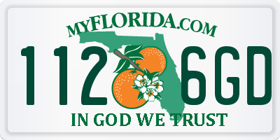 FL license plate 1126GD