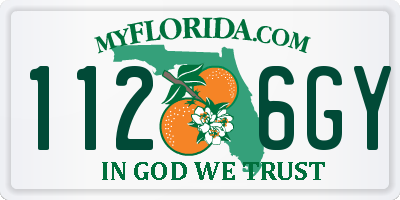 FL license plate 1126GY