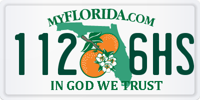 FL license plate 1126HS