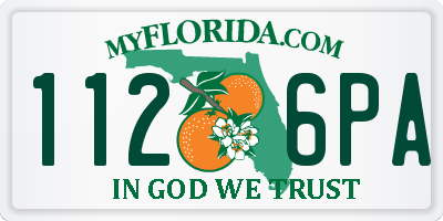 FL license plate 1126PA