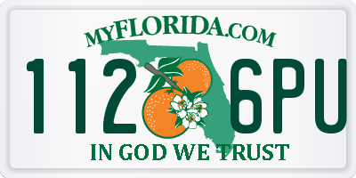 FL license plate 1126PU