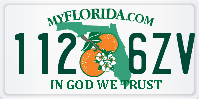 FL license plate 1126ZV