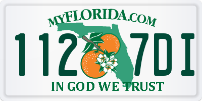 FL license plate 1127DI
