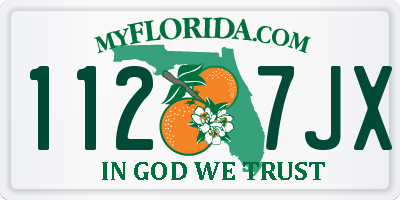 FL license plate 1127JX