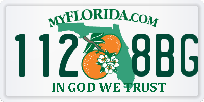 FL license plate 1128BG