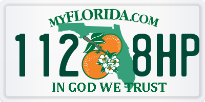 FL license plate 1128HP
