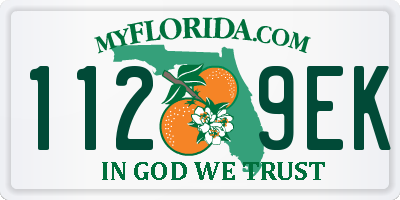 FL license plate 1129EK