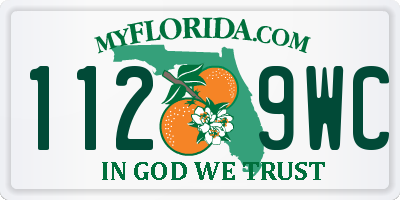 FL license plate 1129WC