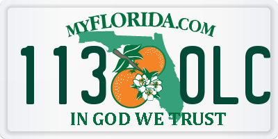FL license plate 1130LC